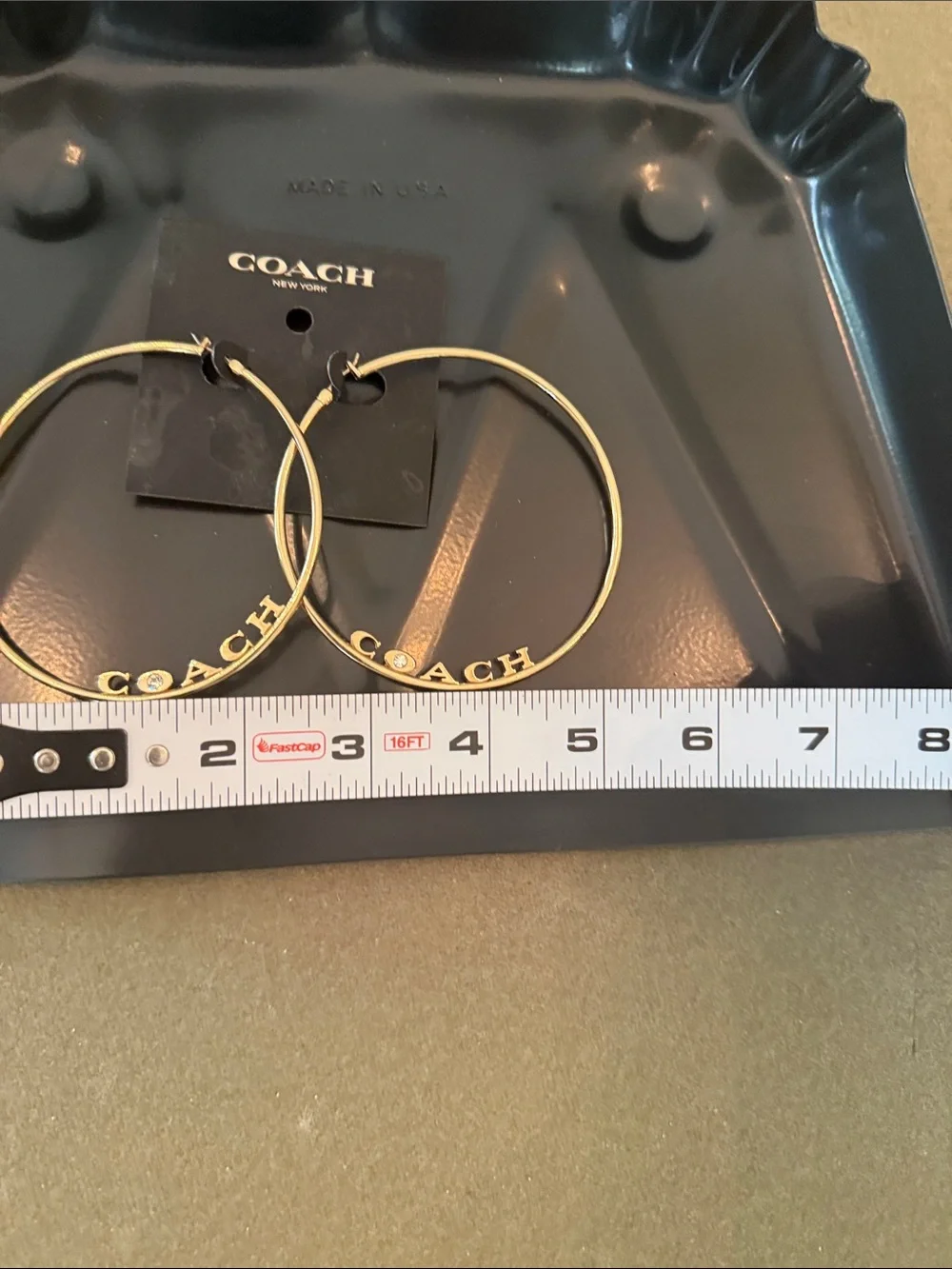 Coach large hoop